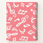 Carnet Motif musical (Dos)