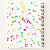 Carnet Motif musical (Dos)