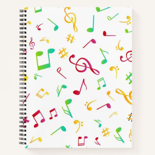 Carnet Motif musical (Devant)