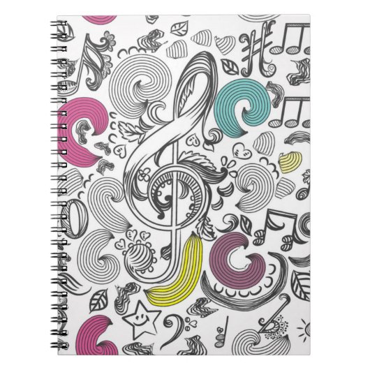 Carnet Motif musical (Devant)