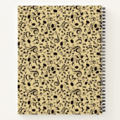 Carnet Motif musical (Dos)