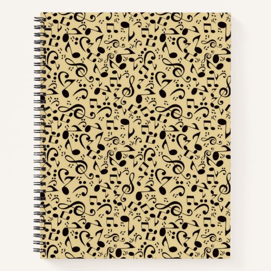 Carnet Motif musical (Devant)