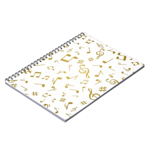 Carnet Motif musical (Côté gauche)