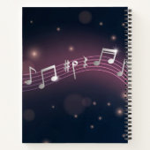 Carnet Motif musical (Dos)
