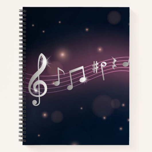 Carnet Motif musical (Devant)