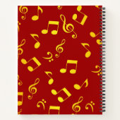 Carnet Motif musical (Dos)