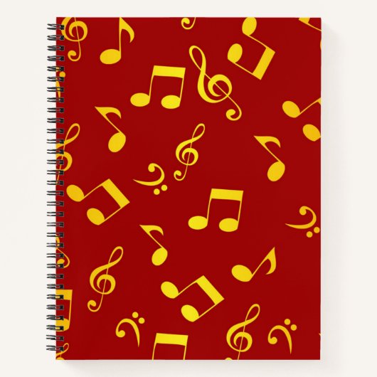 Carnet Motif musical (Devant)