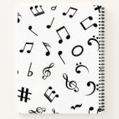 Carnet Motif musical (Dos)