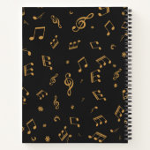 Carnet Motif musical (Dos)