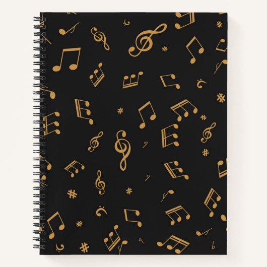 Carnet Motif musical (Devant)