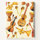 Carnet Motif musical (Dos)