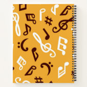 Carnet Motif musical (Dos)