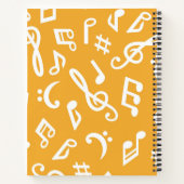 Carnet Motif musical (Dos)