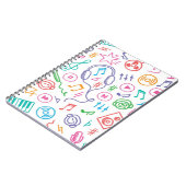 Carnet Motif musical (Côté gauche)