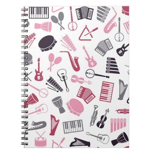 Carnet Motif musical (Devant)