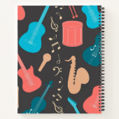 Carnet Motif musical (Dos)