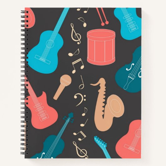 Carnet Motif musical (Devant)
