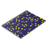 Carnet Motif musical (Côté gauche)