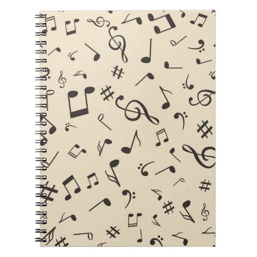 Carnet Motif musical (Devant)