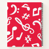 Carnet Motif musical (Dos)
