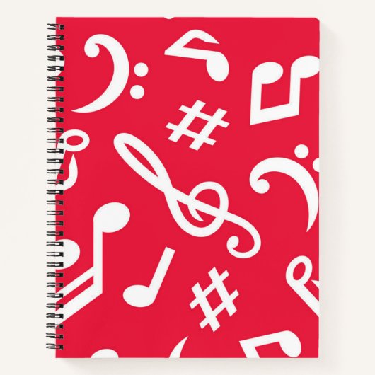 Carnet Motif musical (Devant)