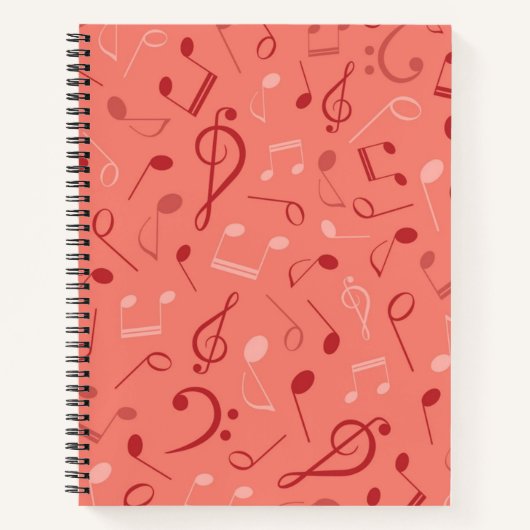 Carnet Motif musical (Devant)