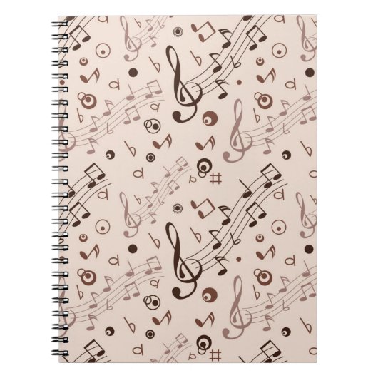 Carnet Motif musical (Devant)