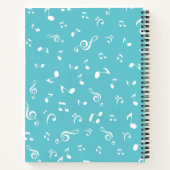 Carnet Motif musical (Dos)