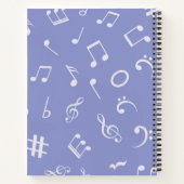 Carnet Motif musical (Dos)