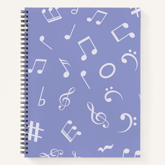 Carnet Motif musical (Devant)
