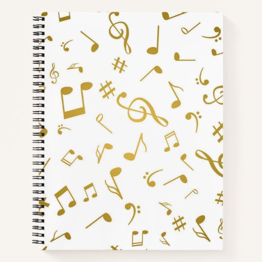 Carnet Motif musical (Devant)