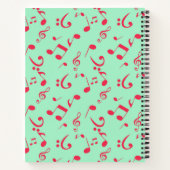 Carnet Motif musical (Dos)