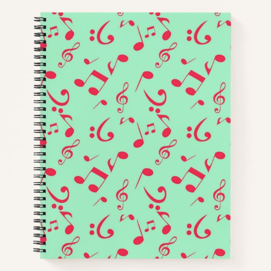Carnet Motif musical (Devant)