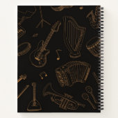 Carnet Motif musical (Dos)