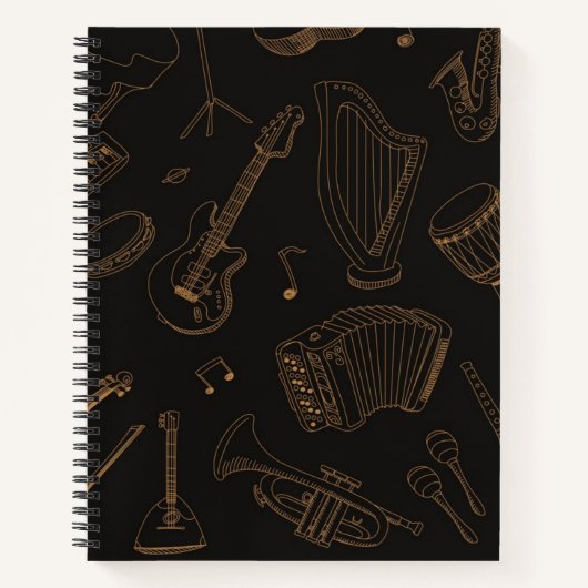 Carnet Motif musical (Devant)
