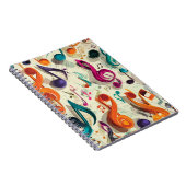 Carnet Motif musical coloré (Côté Droit)
