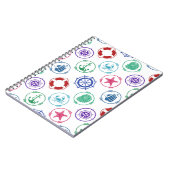 Carnet Motif nautique coloré (Côté gauche)