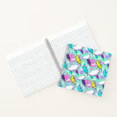 Carnet Motif Neon Lightning Bolts & Stars (Intérieur)
