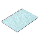 Carnet Motif No.1 - bleu de feuille de couleur (Côté gauche)
