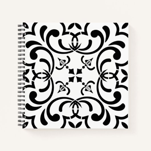 Carnet Motif noir (Devant)