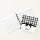 Carnet Motif noir à mâchoires et points (Intérieur)