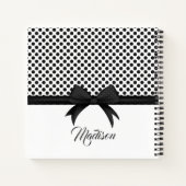 Carnet Motif noir à mâchoires et points (Dos)