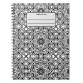 Carnet Motif noir et blanc (Devant)