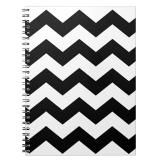 Carnet Motif noir et blanc de Chevron