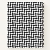 Carnet Motif noir et blanc Houndstooth (Dos)