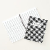 Carnet Motif noir et blanc Houndstooth (Intérieur)