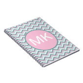 Carnet Motif Ocean Mist Chevron (Côté Droit)