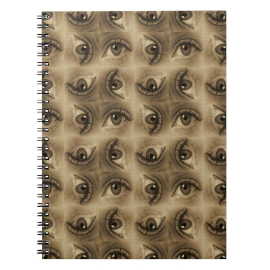 Carnet Motif oeil (Devant)