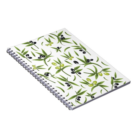 Carnet Motif Olive Vintage (Côté Droit)