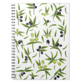 Carnet Motif Olive Vintage (Devant)